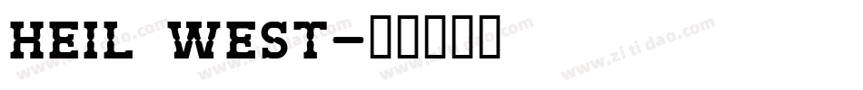 Heil West字体转换